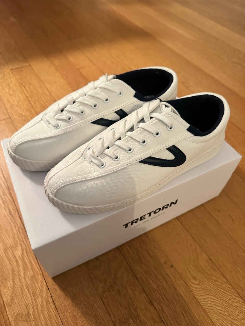 Tretorn Nylite Canvas Sneaker Navy/White